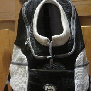 AGPet small black/gray padded dog backpack, nwot